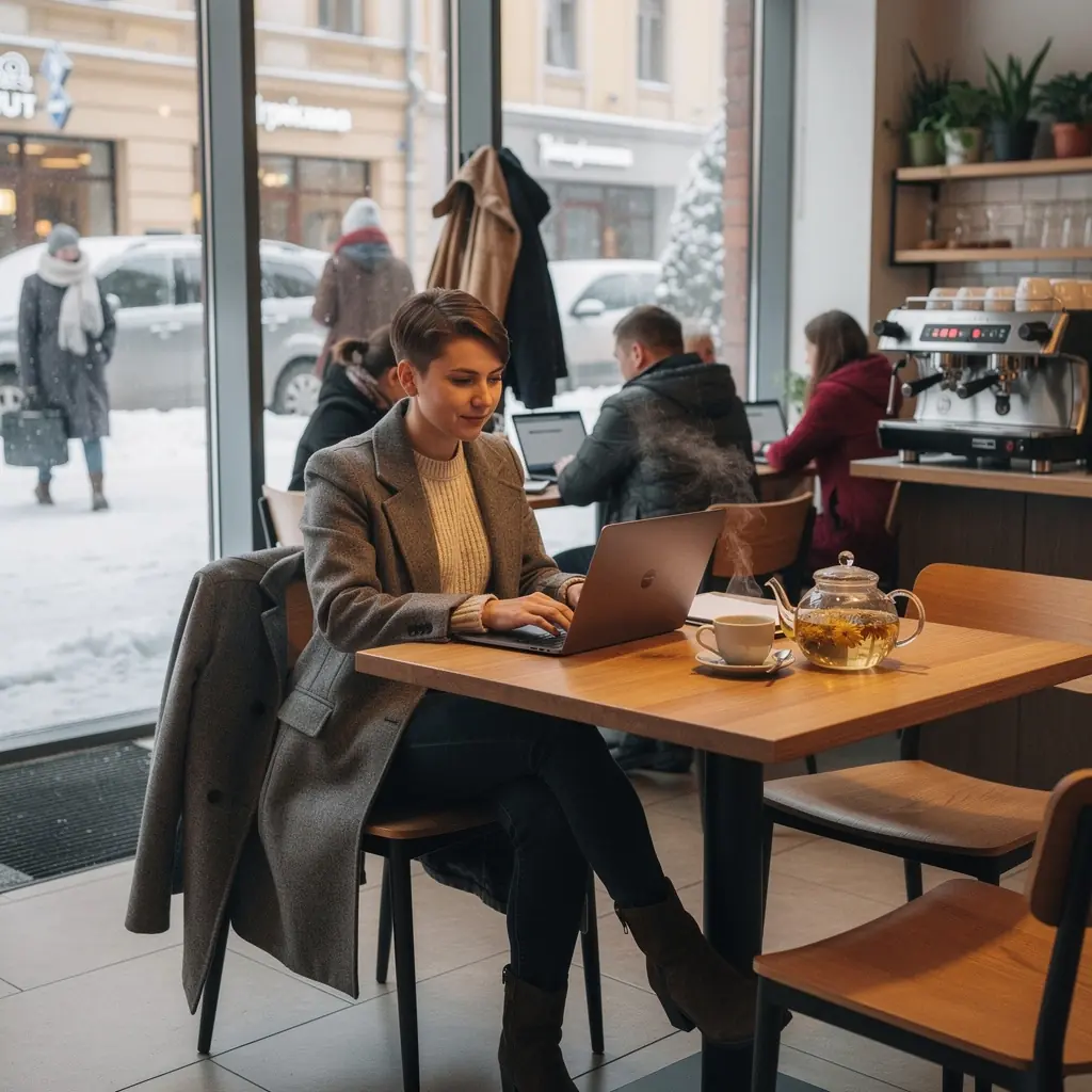 Gėlių arbatos patiekimas su šviežiais ingredientais.