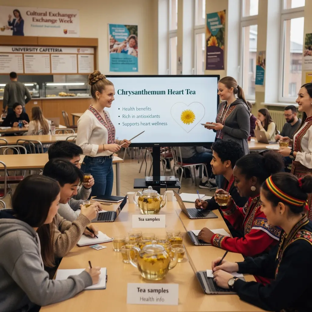 Gėlių mišinio paruošimas su šiltu vandeniu ir citrina.